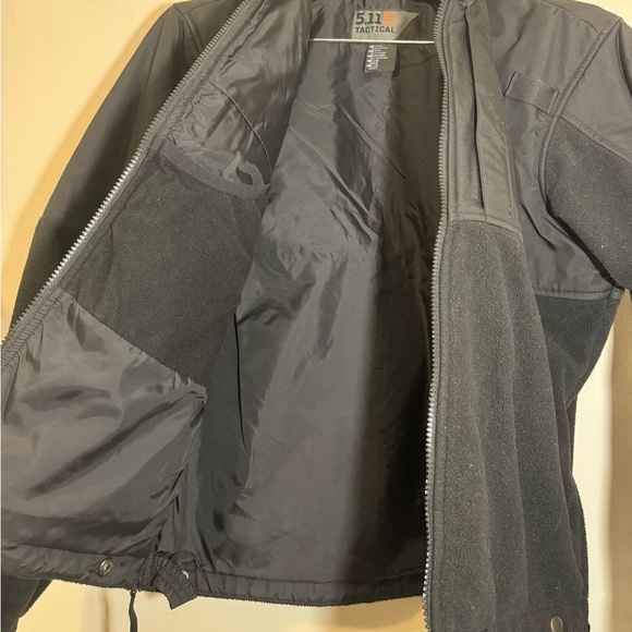 5.11 Men’s Tactical Fleece Jacket Black Size Small - Picture 8 of 11